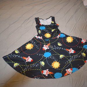 CowCow Allover Space Print Dress